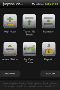 binary options trading on your mobile via optionFair (review)